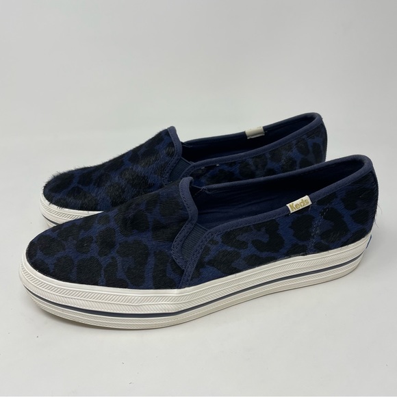 Keds Kate Spade Shoes - Keds X Kate Spate New York Double Decker Leopard Print Slip On Sneakers Size 8